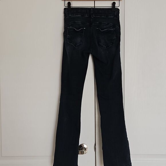 Next Jeans Women's Stretchy Bootcut Lift, Slim & Shape Mid-Rise Flared Jeans 4 - Picture 4 of 16